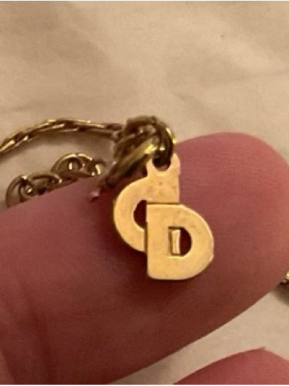 Christian Dior Vintage Germany Crystal Padlock Necklace Gold Tone Rare Designer - Picture 5 of 5